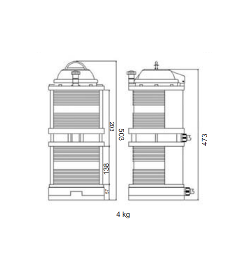 SN100 DOUBLE TOWUNG LIGHT 135"